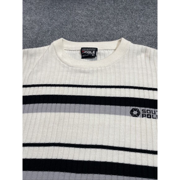 Vtg South Pole Sweater Mens Extra Large.Authentic Collection Ribbed Striped XL - Picture 5 of 11